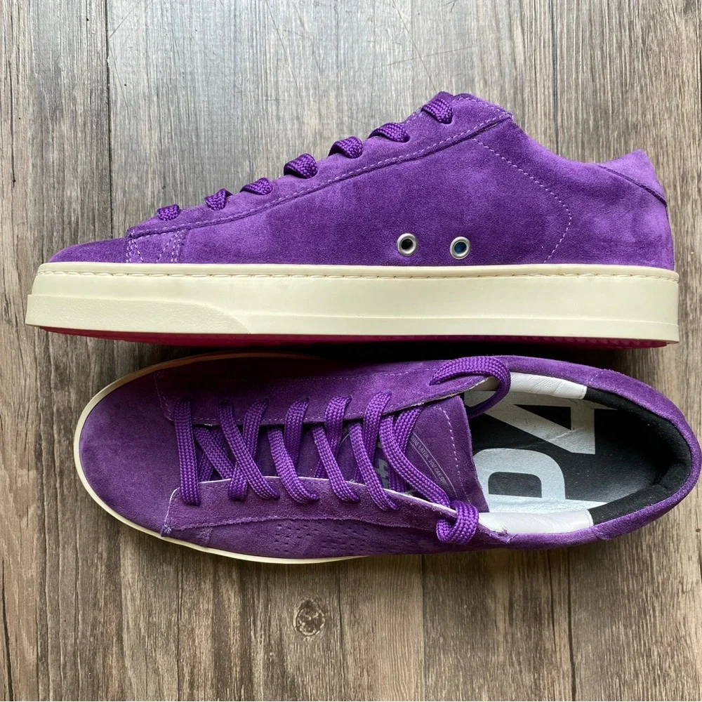 NWOT P448 Women’s Purple Low Top Sneakers Size 8.5 - Picture 5 of 14